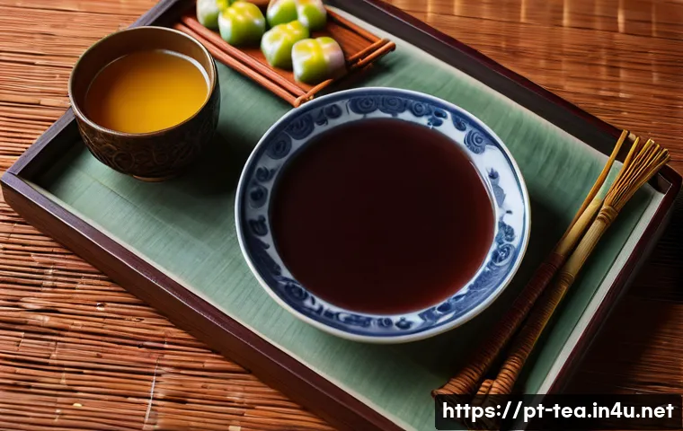 다과와 송편 - **Prompt:** A serene and elegant still life photograph featuring a selection of diverse traditional ...